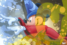 Mickey Mouse Artwork Mickey Mouse Artwork Mickey Sorcerer 